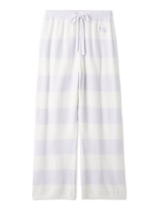 Smoothie 2-Border Pants in pastel stripes, featuring hip pockets and a comfortable drawstring waist.