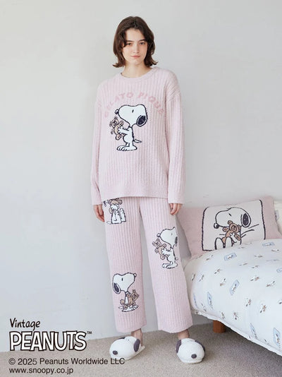 [PEANUTS] SNOOPY×BEAR Jacquard Pants gelato pique