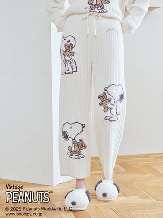 [PEANUTS] SNOOPY×BEAR Jacquard Pants