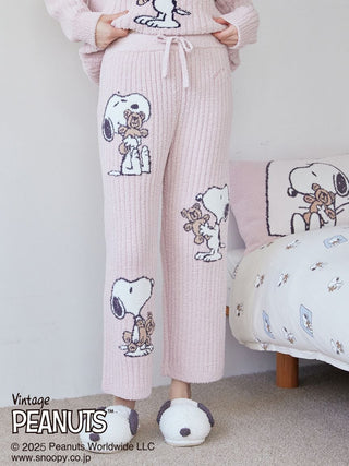 [PEANUTS] SNOOPY×BEAR Jacquard Pants