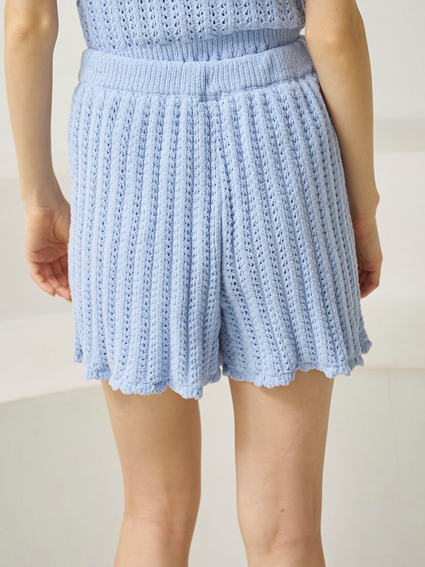 Airy Moco Crochet Shorts