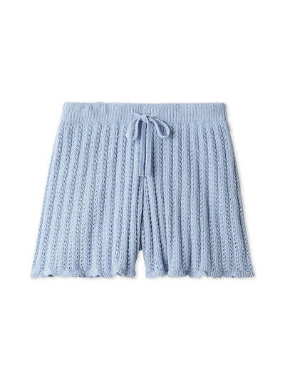 Airy Moco Crochet Shorts gelato pique