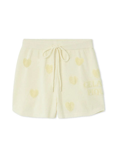 Heart Jacquard Shorts gelato pique