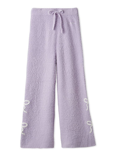 [HALLOWEEN] Ribbon Feather Long Pants gelato pique