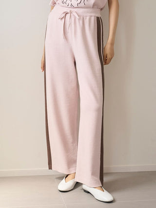 Airy Moco Sporty Border Long Pants