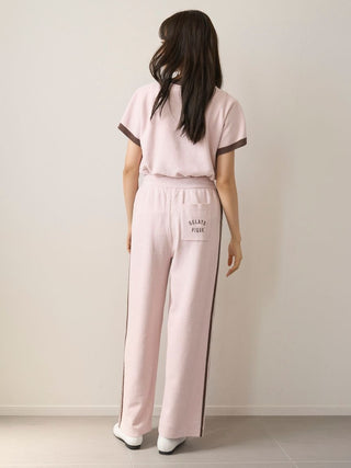 Airy Moco Sporty Border Long Pants