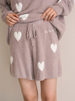 Warm Smoothie Heart Jacquard Shorts
