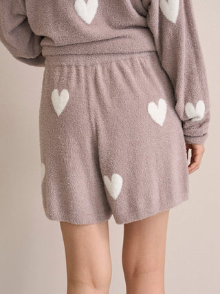 Warm Smoothie Heart Jacquard Shorts