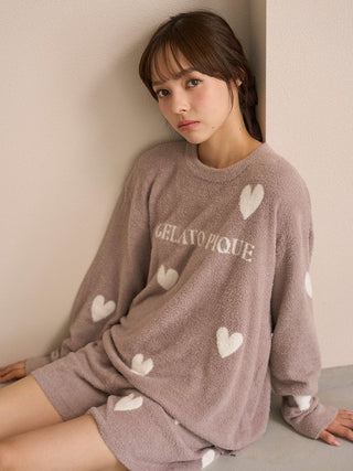 Warm Smoothie Heart Jacquard Shorts