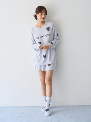 Warm Smoothie Heart Jacquard Shorts