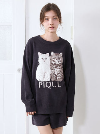 Airy Moco Twin Cats Shorts