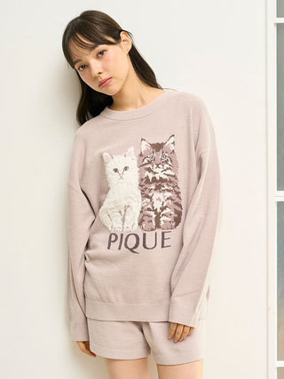 Airy Moco Twin Cats Shorts