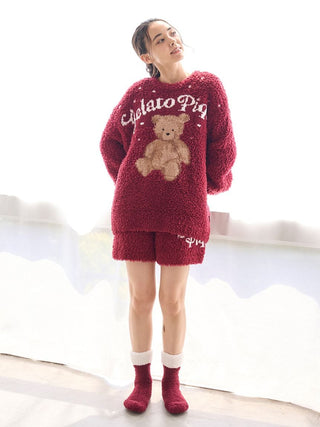 [HOLIDAY] Gelato Snow Bear Jacquard Shorts