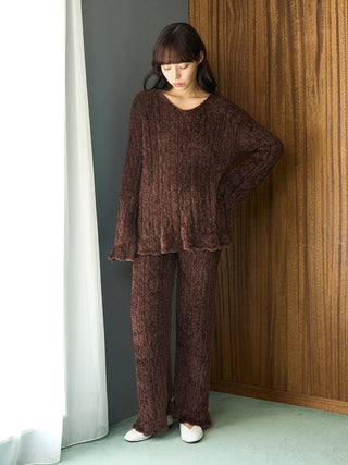 Feather Patterned Pants