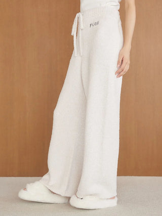 Melange Logo Embroidered Long Pants