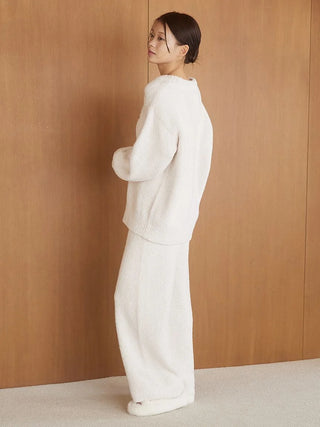 Melange Logo Embroidered Long Pants