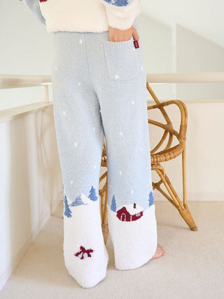 [HOLIDAY] Skiing Bear Jacquard Pants