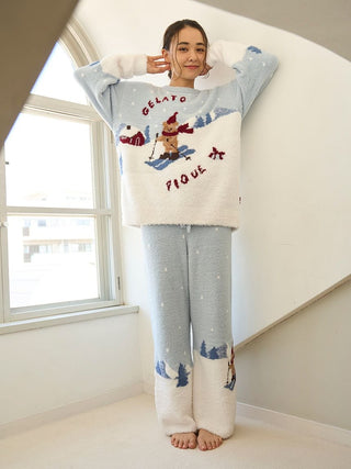 [HOLIDAY] Skiing Bear Jacquard Pants