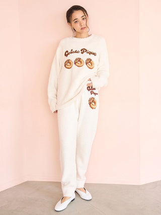 Donut Jacquard Long Pants