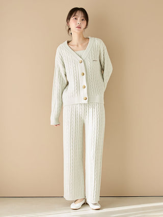 Spring Airy Moco Aran Long Pants