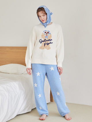 Scarf Dog 3-pattern Jacquard Long Pants