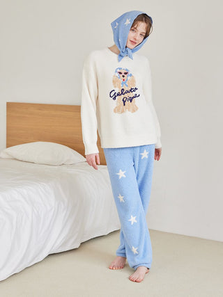 Scarf Dog 3-pattern Jacquard Long Pants