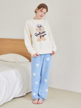 Scarf Dog 3-pattern Jacquard Long Pants