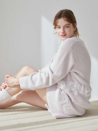 Frill Logo Rib Feather Short Pants