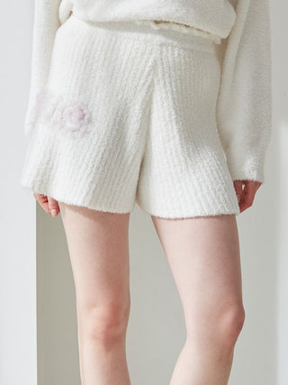 Frill Logo Rib Feather Short Pants