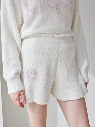 Frill Logo Rib Feather Short Pants