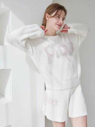 Frill Logo Rib Feather Short Pants