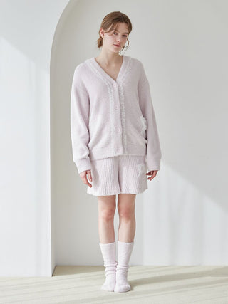 Frill Logo Rib Feather Short Pants