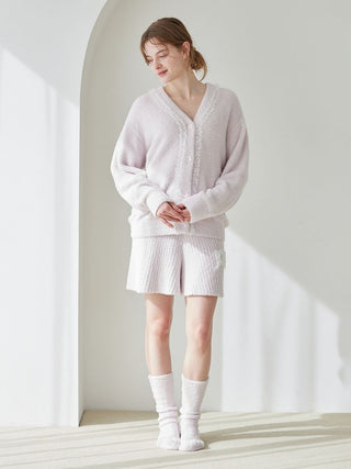 Frill Logo Rib Feather Short Pants