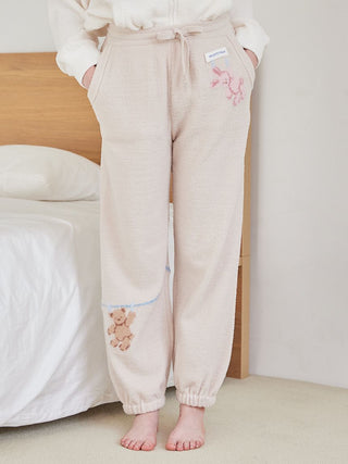 Airy Moco Laundry Animals Jacquard Long Pants