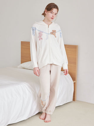 Airy Moco Laundry Animals Jacquard Long Pants