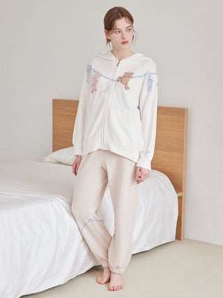 Airy Moco Laundry Animals Jacquard Long Pants
