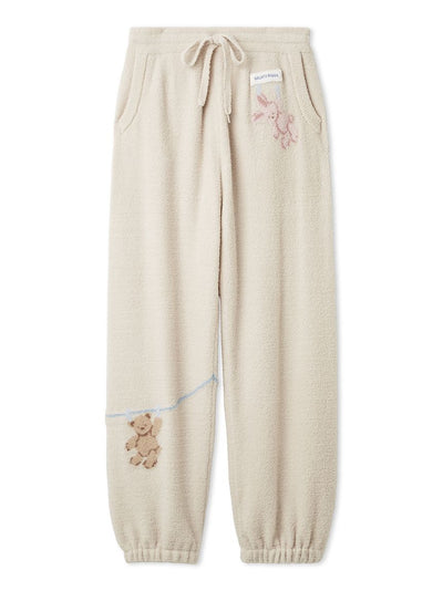 Airy Moco Laundry Animals Jacquard Long Pants gelato pique