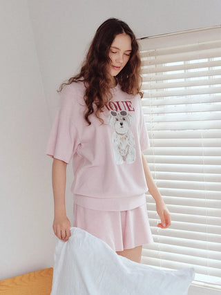 Smoothie Rib Logo Embroidery Shorts