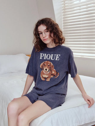 Smoothie Rib Logo Embroidery Shorts