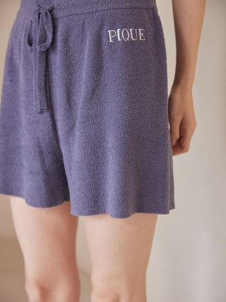 Smoothie Rib Logo Embroidery Shorts