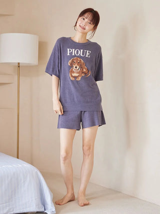 Smoothie Rib Logo Embroidery Shorts