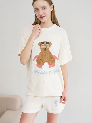 Airy Moco Summer Logo Jacquard Shorts