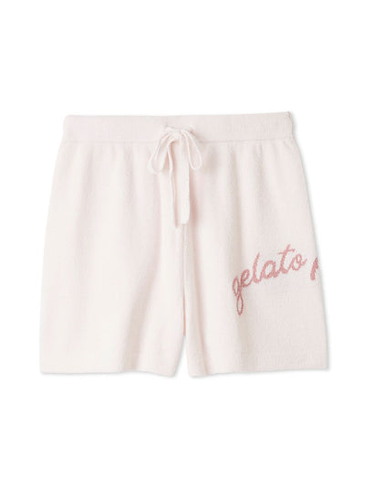 Airy Moco Summer Logo Jacquard Shorts gelato pique