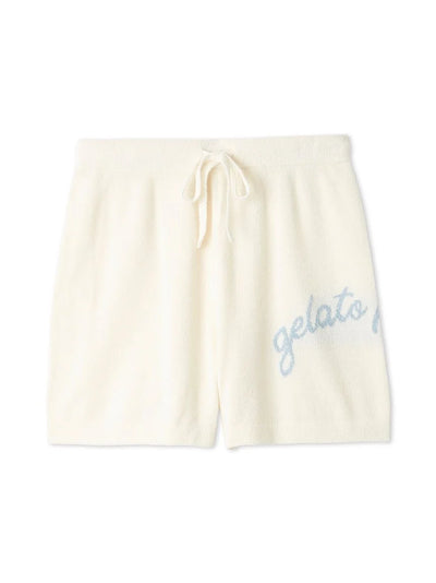 Airy Moco Summer Logo Jacquard Shorts gelato pique