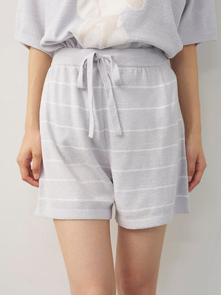 Fluffy Variety Motif Jacquard Shorts