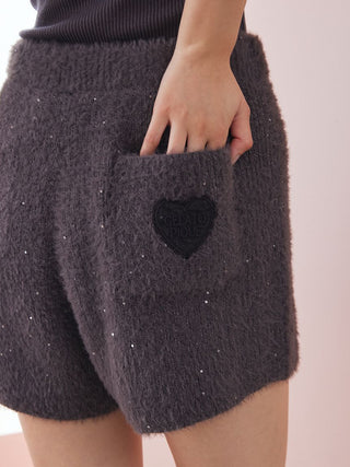 Glitter Feather Heart Shorts - view 10