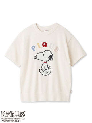 SNOOPY PEANUTS Oversized Loungewear Tops in off-white , Women's Pullover Sweaters at Gelato Pique USA