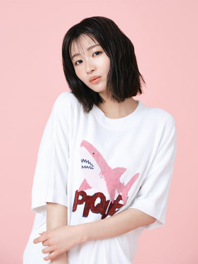 Cool Shark Loungewear Tops gelato pique