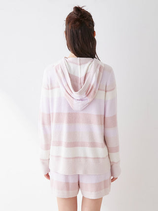 Smoothie Border Zip Up Hoodie collection item of Loungewear and Hoodies for Women at Gelato Pique USA.