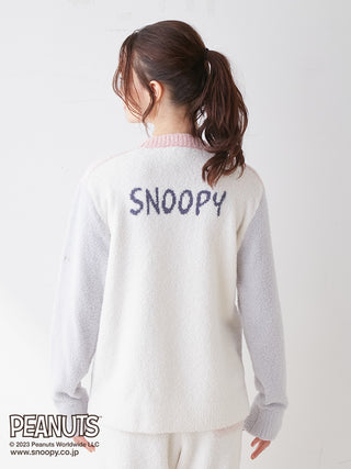  PEANUTS SNOOPY Fluffy Pullover Loungewear in Off- white, Women's pullover loungewear at Gelato Pique USA